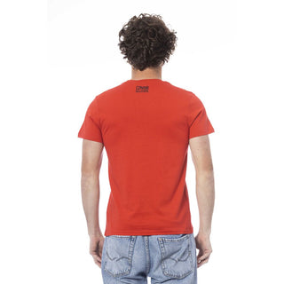 Red Cotton Men T-shirt