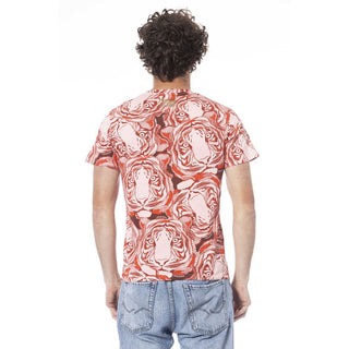 Red Cotton Men T-shirt