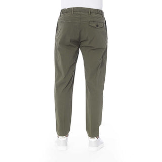 Green Cotton Jeans & Pant