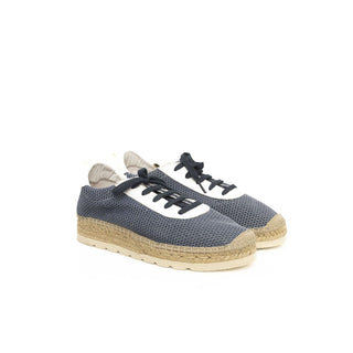 Blue Polyester Men Sneaker