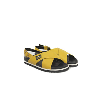 Yellow Calf Leather Women Sandal