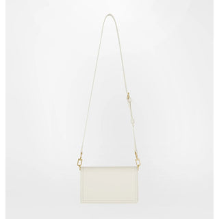 White Fabric Crossbody Bag