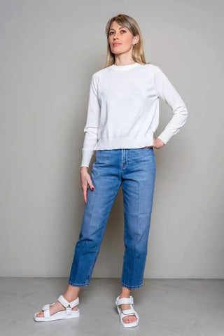 Elevated Blue High-waist Denim For Women