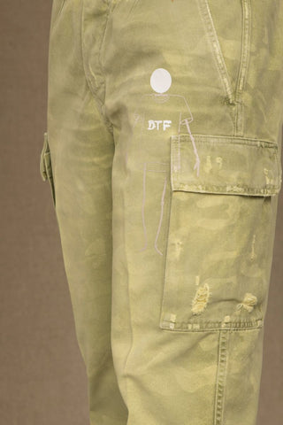 Green Cotton Men Jeans