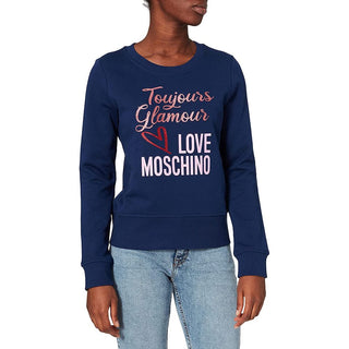 Chic Blue Emblem Sweatshirt - Luxury for You