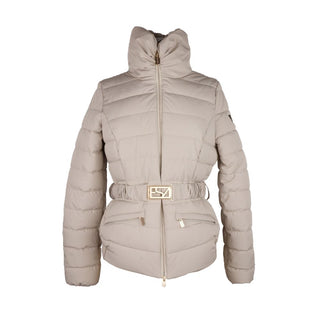 Chic Gray Zip-up Jacket With Logo Detail - Luxury for You