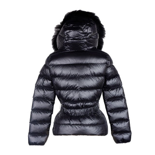 Elegant Black Nylon Jacket With Murmasky Fur - Luxury for You