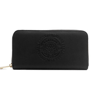 Black Polyester Women Wallet