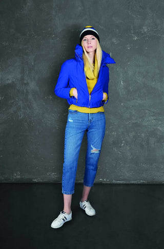 Blue Cotton Women Jeans