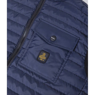 Elegant Men's Down Vest In Sumptuous Blue