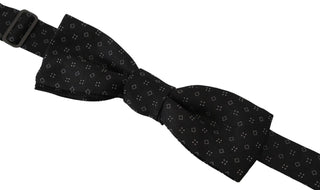 Elegant Silk Black Bow Tie For Men