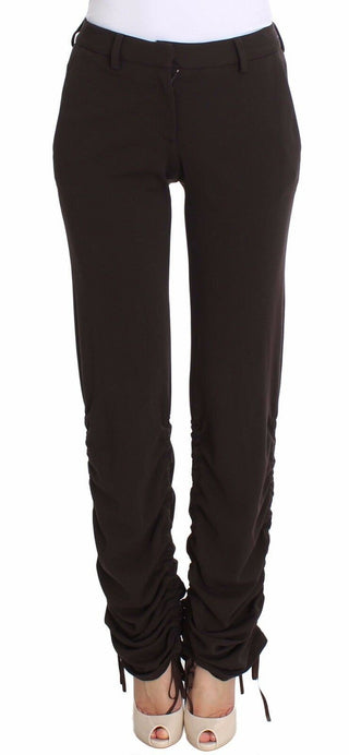 Chic Brown Casual Trousers For Sophisticated Style - Luxury for You