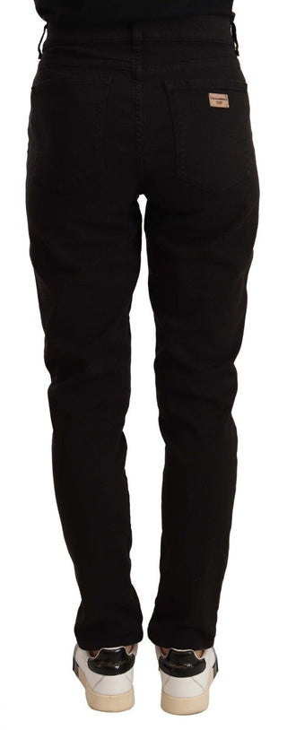 Elegant Slim-fit Black Skinny Jeans