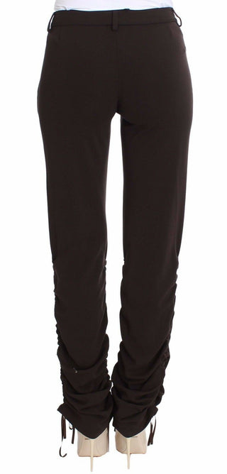 Chic Brown Casual Trousers For Sophisticated Style - Luxury for You