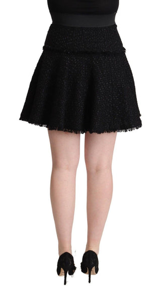 Elegant Knitted A-line Mini Skirt