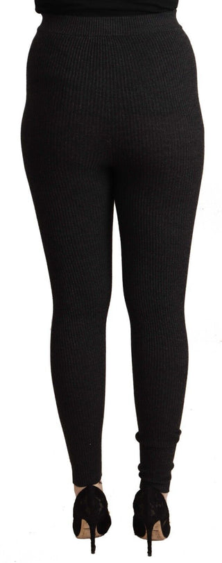 Elegant High-waist Wool Tights Pants