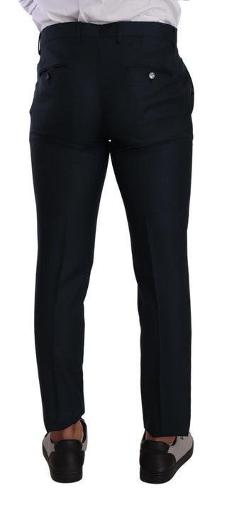 Elegant Slim Fit Cashmere-silk Dress Pants