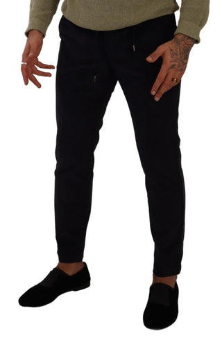 Slim Fit Luxe Corduroy Pants In Dark Blue