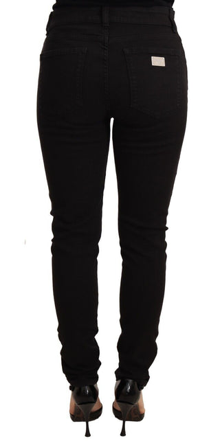 Elegant Slim-fit Black Skinny Jeans