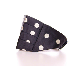 Elegant Silk Black Polka Dot Cummerbund - Luxury for You