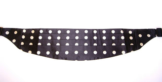 Elegant Silk Black Polka Dot Cummerbund - Luxury for You