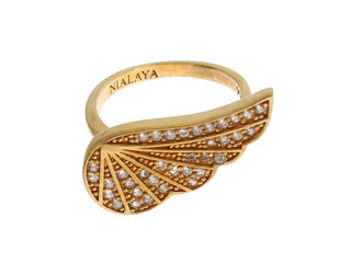 Glamorous Gold Plated Crystal Ring - Luxury for You