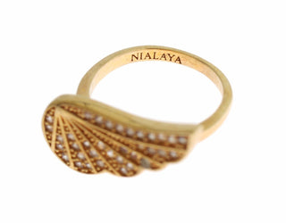 Glamorous Gold Plated Crystal Ring - Luxury for You