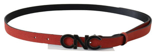 Elegant Blood Red Leather Belt - Luxury for You