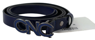 Sleek Dark Blue Leather Fashion Belt - Luxury for You