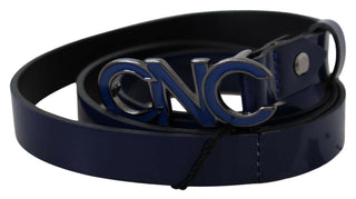 Sleek Dark Blue Leather Fashion Belt - Luxury for You