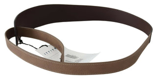 Elegant Dark Brown Braided Leather Belt - Luxury for You