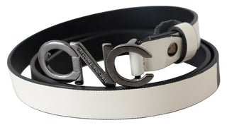 Metallic Gray Italian Leather Fashion Belt - Luxury for You