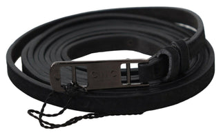 Elegant Black Leather Adjustable Belt - Luxury for You