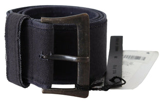 Elegant Navy Blue Leather Waist Belt - Luxury for You