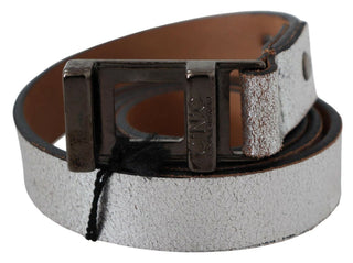 Elegant Silver Leather Fashion Belt - Luxury for You