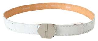 Elegant White Leather Fashion Belt - Luxury for You