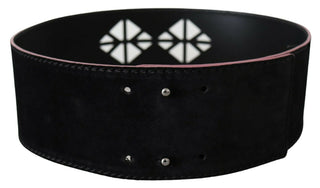 Elegant Wide Leather Fashion Belt With Metal Accents - Luxury for You