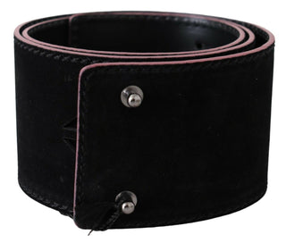 Elegant Wide Leather Fashion Belt With Metal Accents - Luxury for You