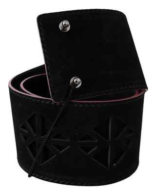 Elegant Wide Leather Fashion Belt With Metal Accents - Luxury for You