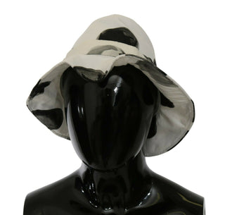 Polka Dot Cotton Bucket Hat - White & Black - Luxury for You