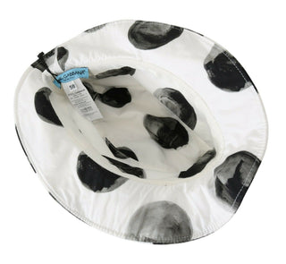 Polka Dot Cotton Bucket Hat - White & Black - Luxury for You