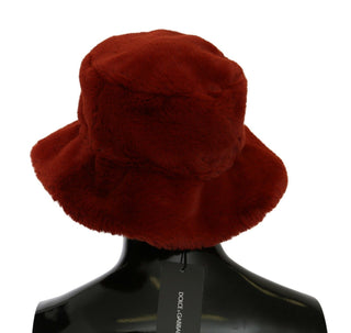 Elegant Red Bucket Cap With Logo Detailing - Luxury for You