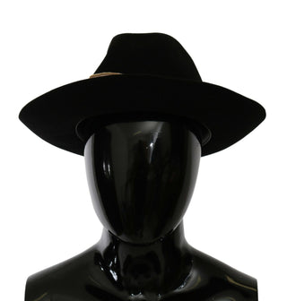 Elegant Black Lapin Wide Brim Panama Hat - Luxury for You