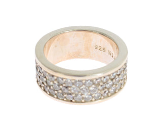 Glamorous Silver Cz Crystal Embellished Ring - Luxury for You