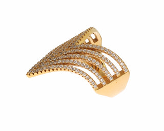 Glamorous Gold Plated Crystal Ring - Luxury for You