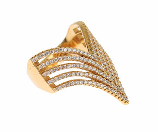 Glamorous Gold Plated Crystal Ring - Luxury for You