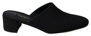 Chic Black Grosgrain Slide Sandals - Luxury for You