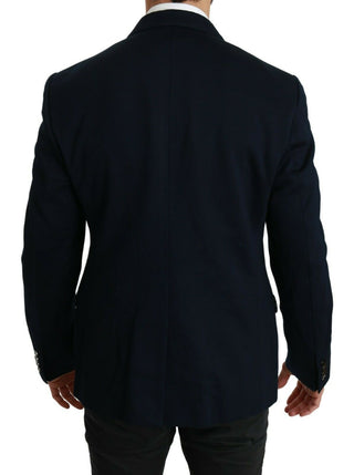 Elegant Slim Fit Dark Blue Men's Blazer - Luxury for You