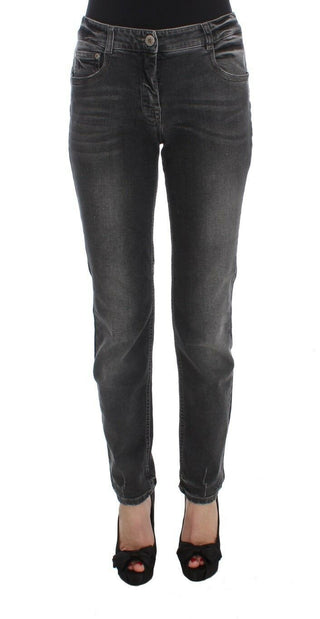 Elegant Gray Regular Fit Jeans - Luxury for You