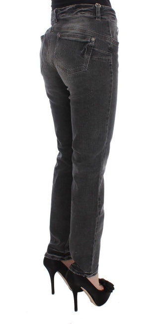 Elegant Gray Regular Fit Jeans - Luxury for You